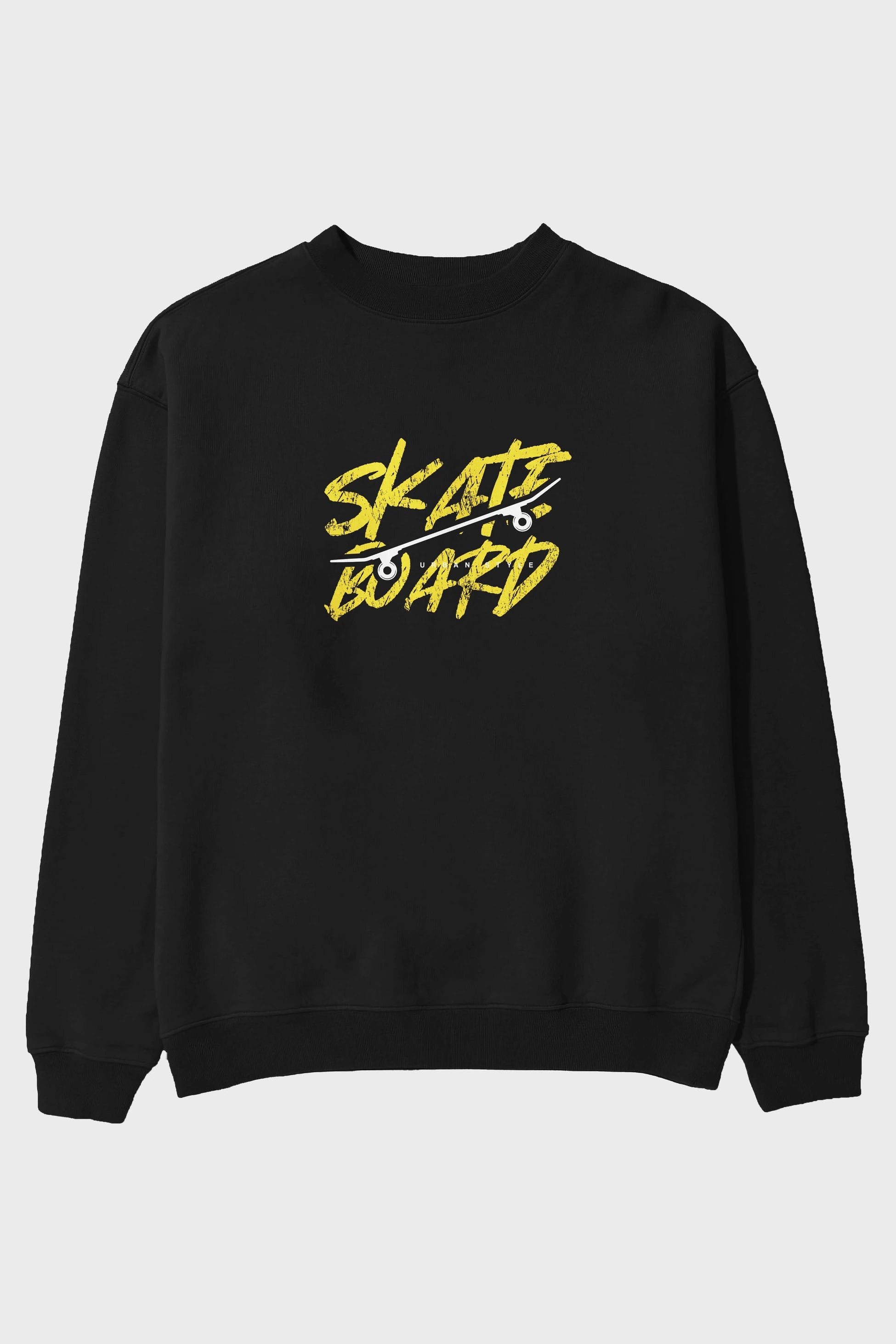 Skate Board Ön Baskılı Oversize Sweatshirt Erkek Kadın Unisex