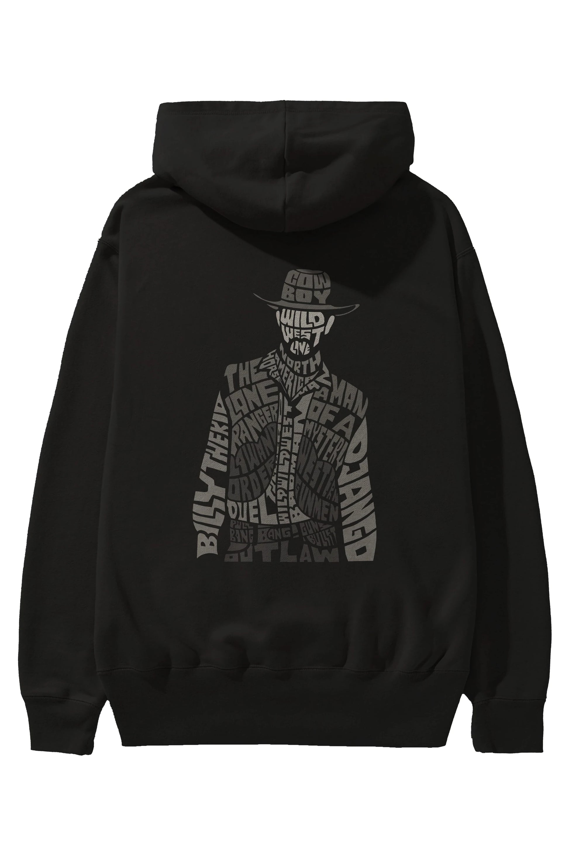 Cowboy Arka Baskılı Hoodie Oversize Kapüşonlu Sweatshirt Erkek Kadın Unisex