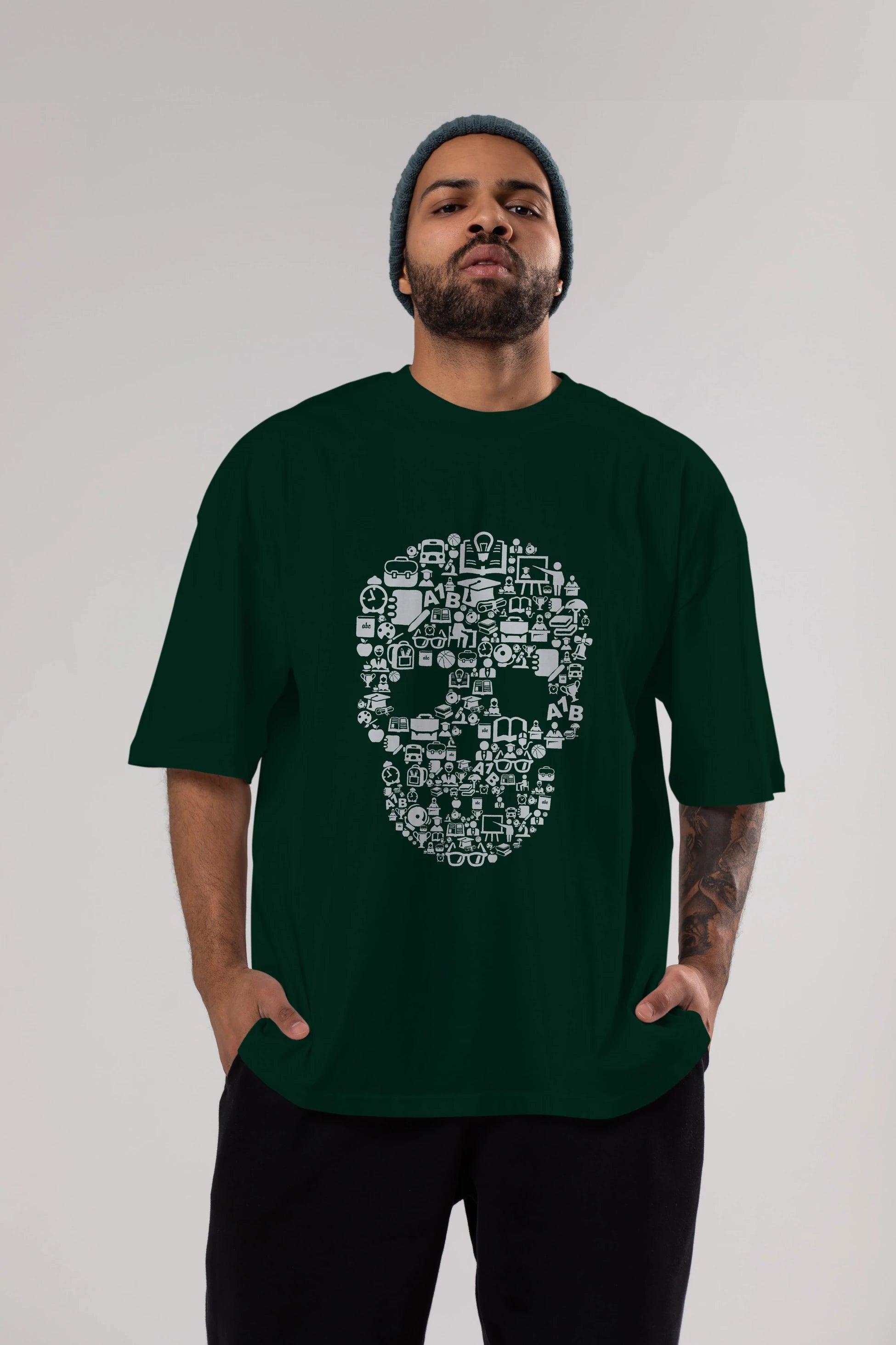 Dead  School Ön Baskılı Oversize t-shirt %100 pamuk Erkek Kadın Unisex