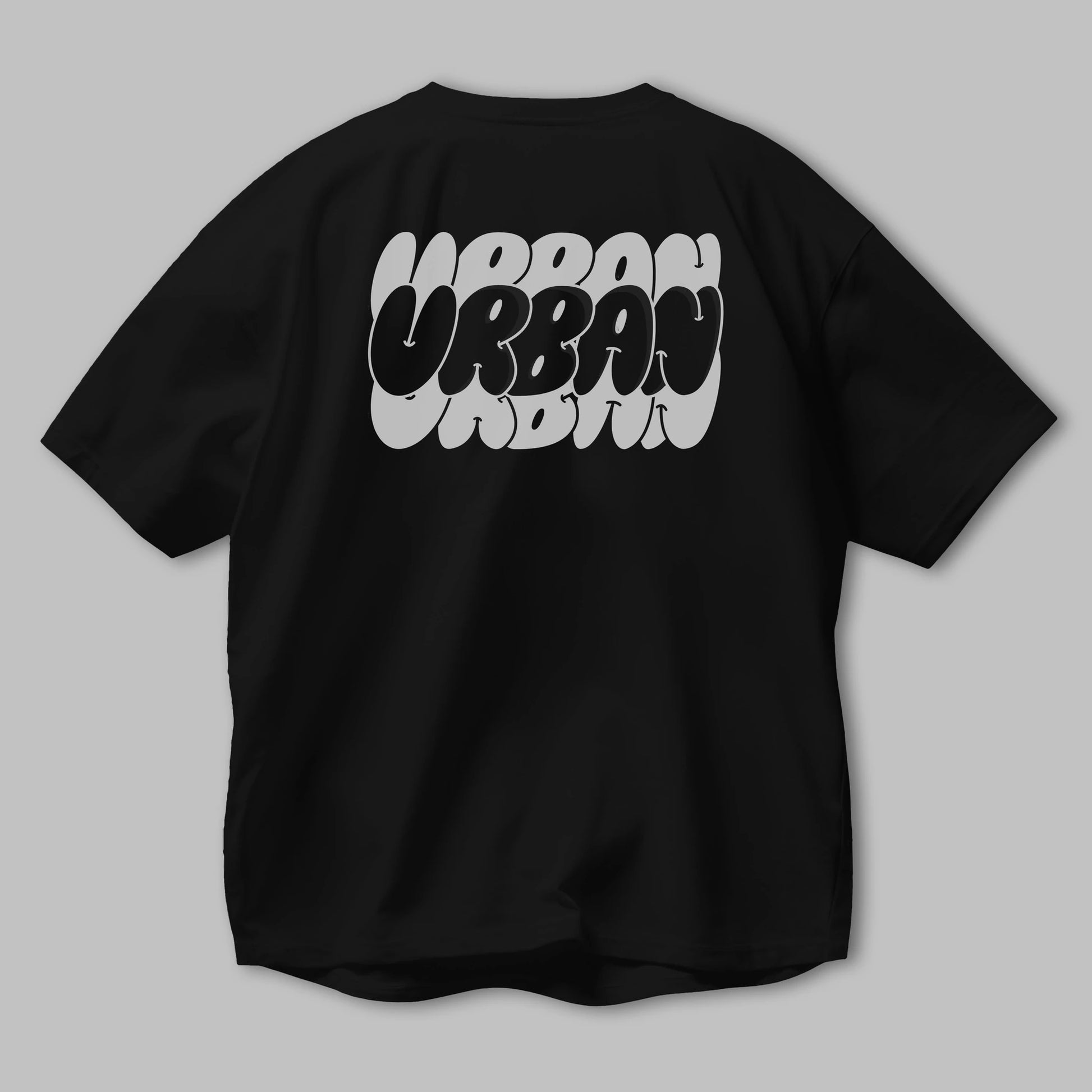 Urban Yazılı Arka Baskılı Oversize t-shirt Erkek Kadın Unisex