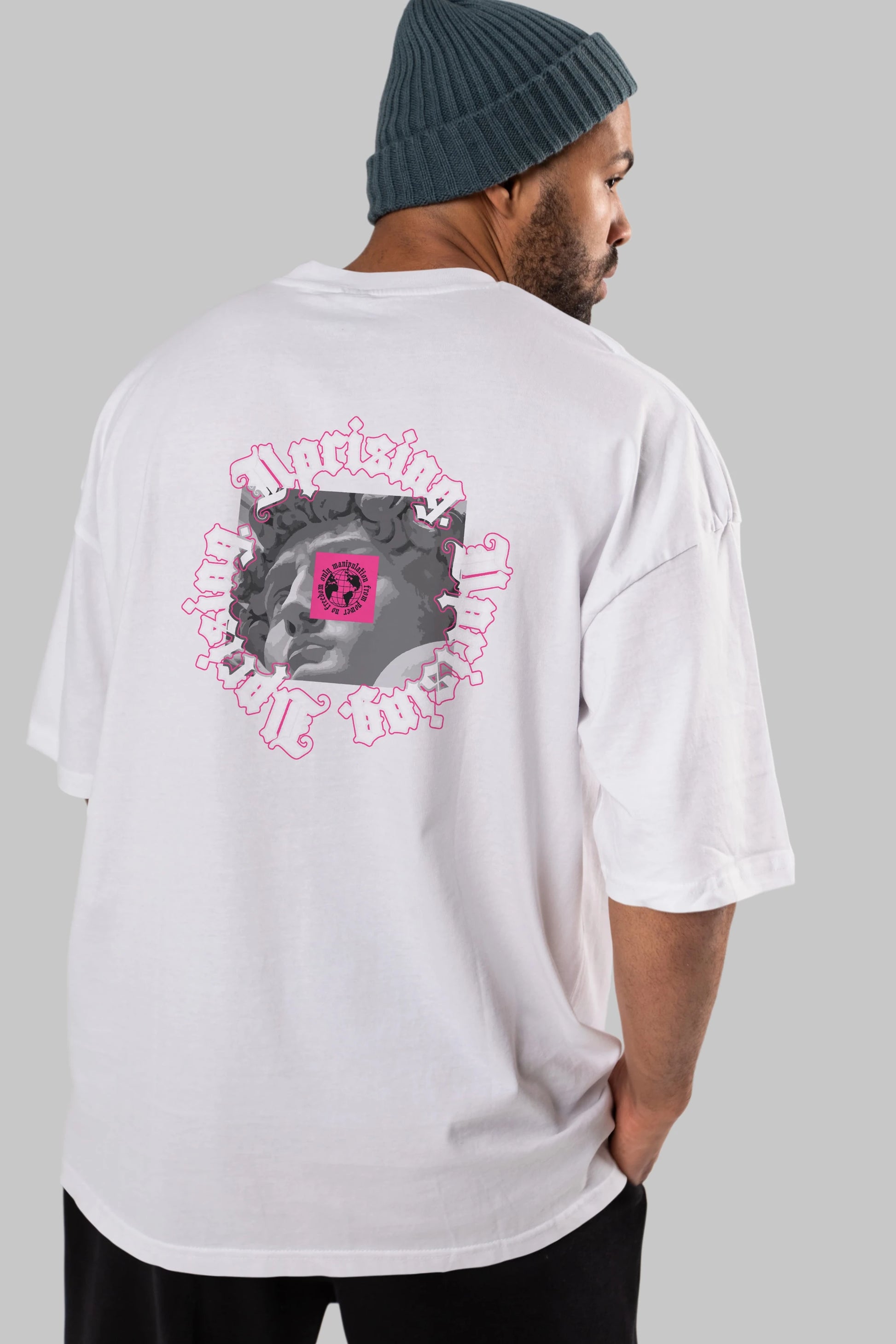 Uprising Arka Baskılı Oversize t-shirt Erkek Kadın Unisex
