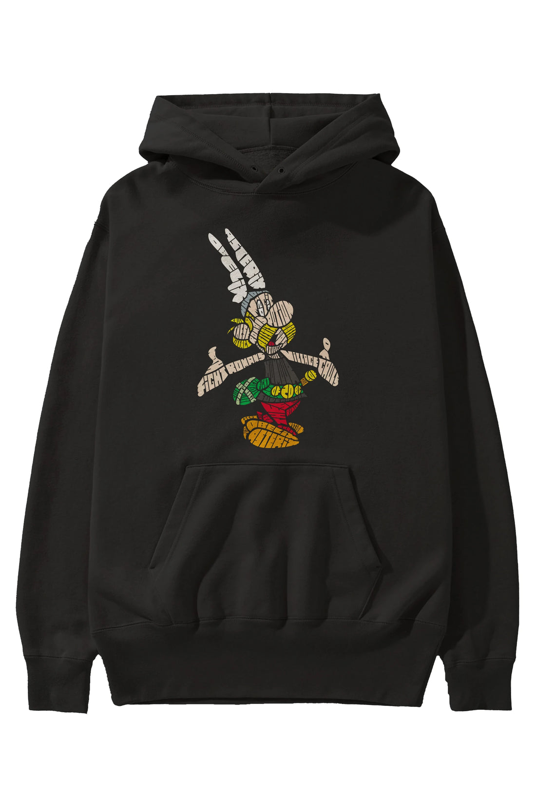Asterix Ön Baskılı Hoodie Oversize Kapüşonlu Sweatshirt Erkek Kadın Unisex