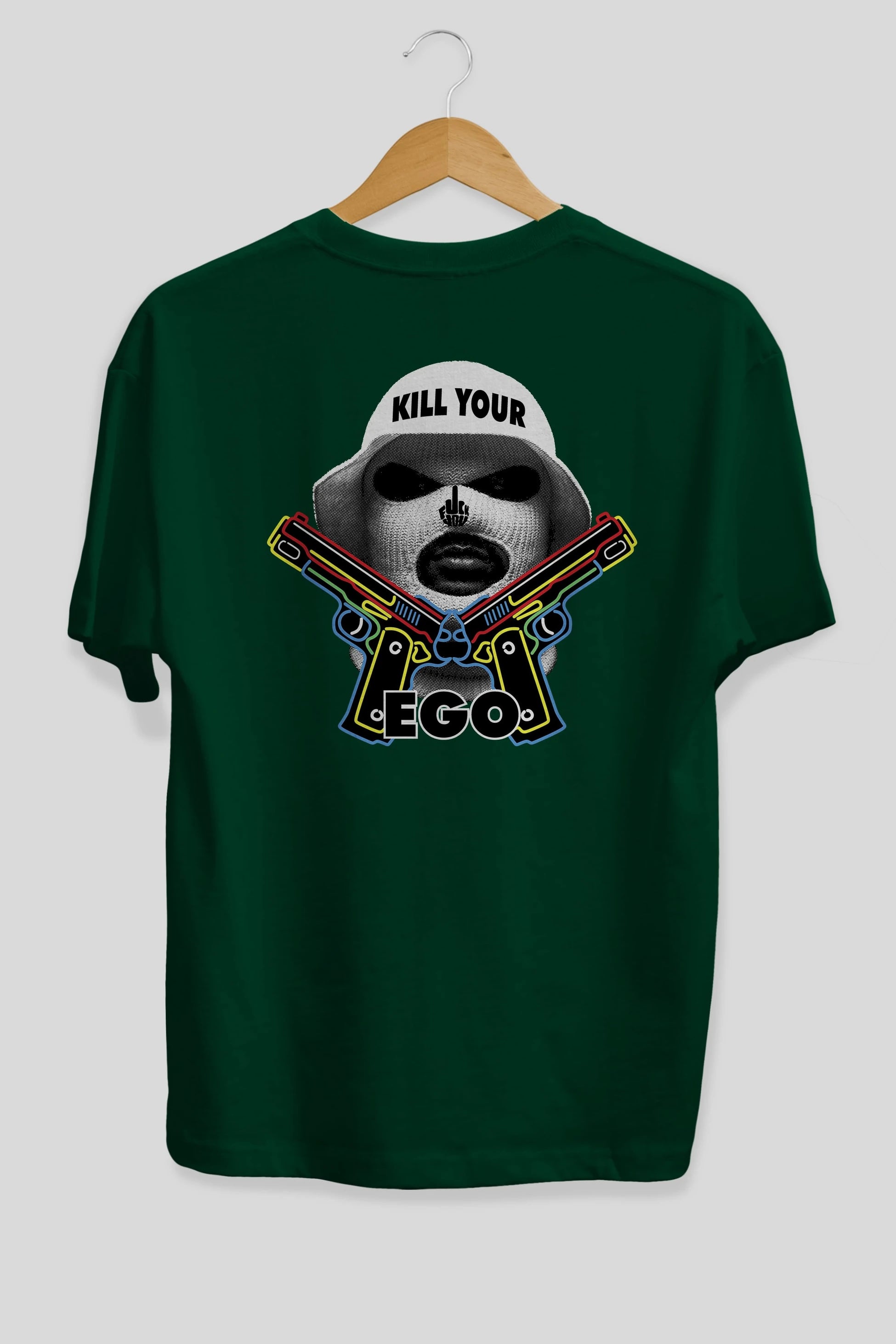 Kill Your Ego Arka Baskılı Oversize t-shirt Erkek Kadın Unisex