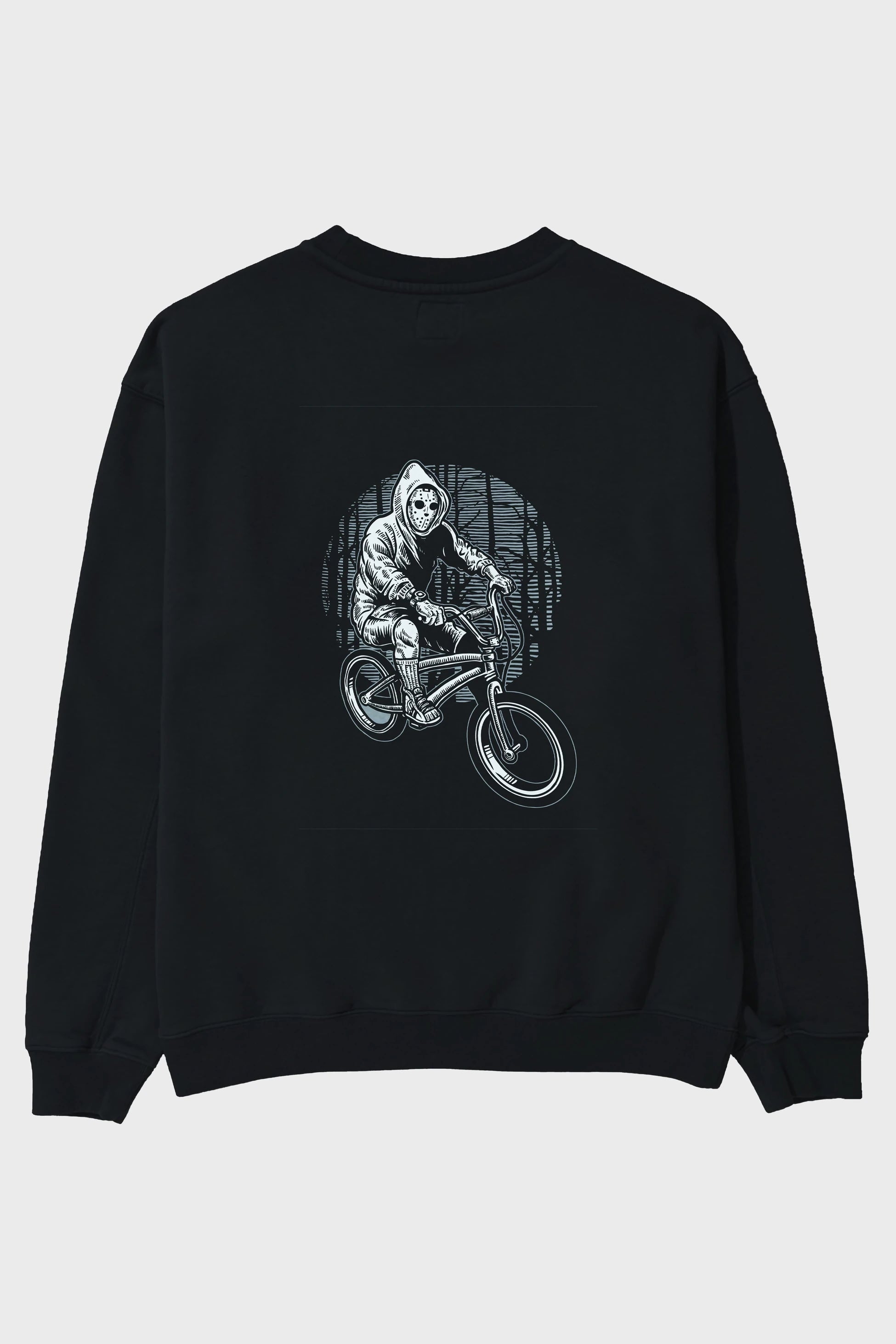 Ride Bike To Kill Arka Baskılı Oversize Sweatshirt Erkek Kadın Unisex