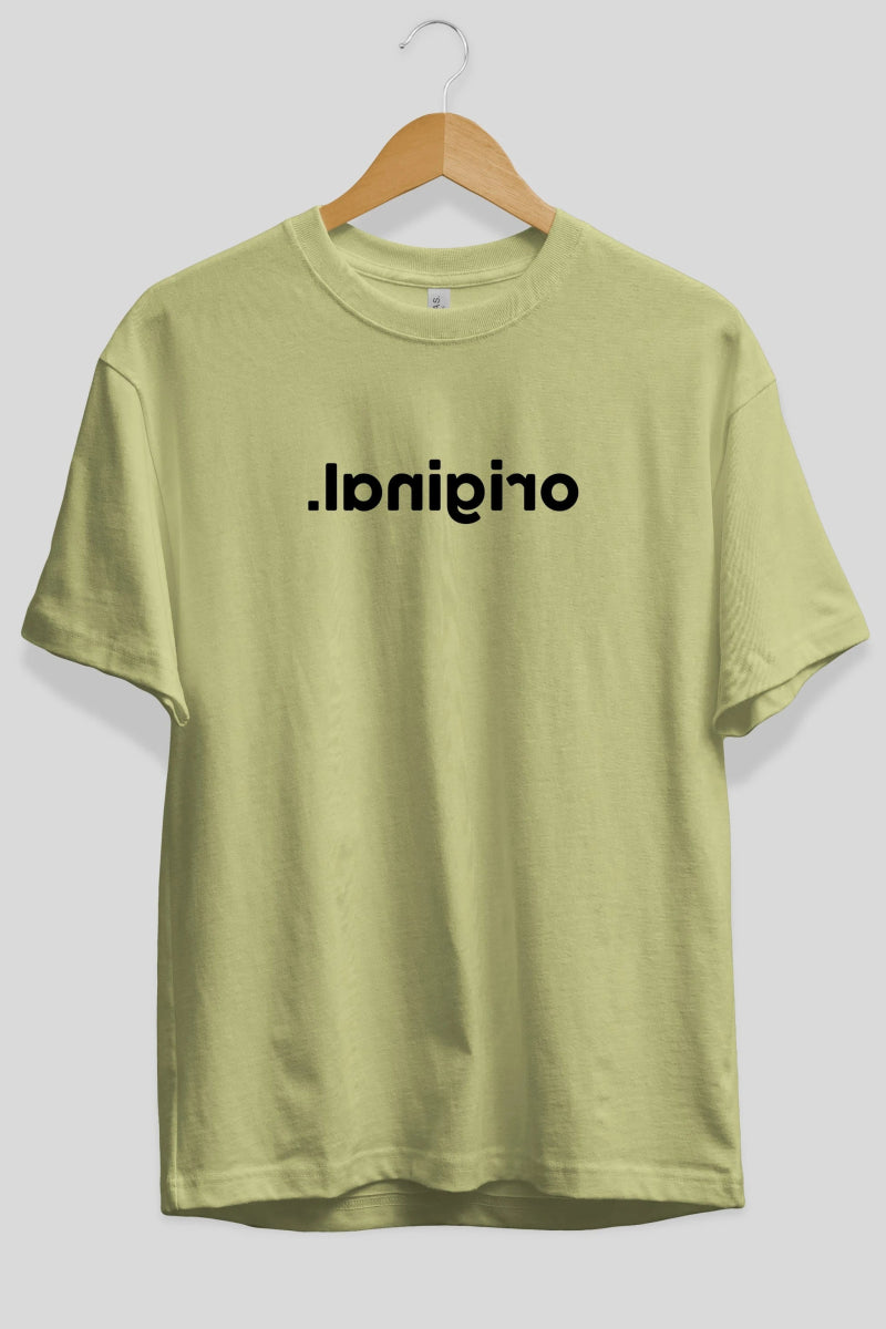 original ters Ön Baskılı Oversize t-shirt %100 pamuk Erkek Kadın Unisex - Cilexi