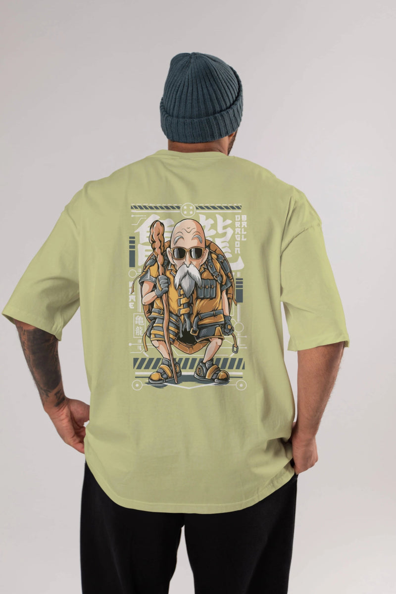 roshi new Anime Arka Baskılı Oversize t-shirt Erkek Kadın Unisex - Cilexi