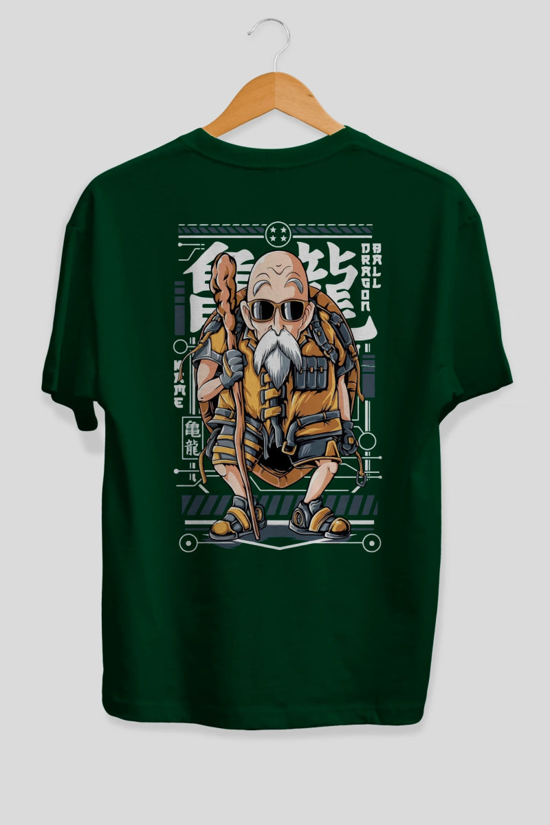 roshi new Anime Arka Baskılı Oversize t-shirt Erkek Kadın Unisex - Cilexi