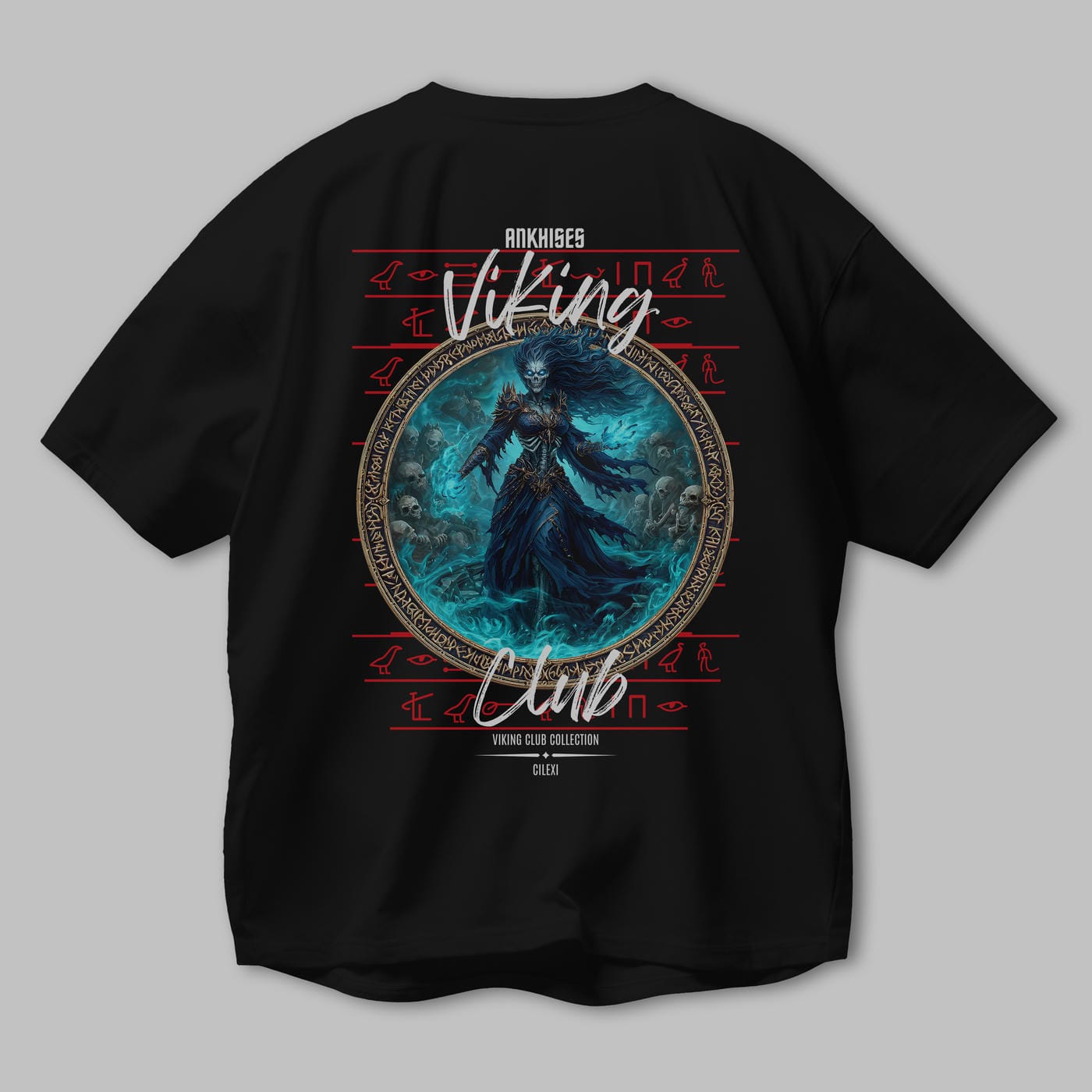 Hel Baskılı Oversize t-shirt Erkek Kadın %100 Pamuk Bisiklet Yaka tişort