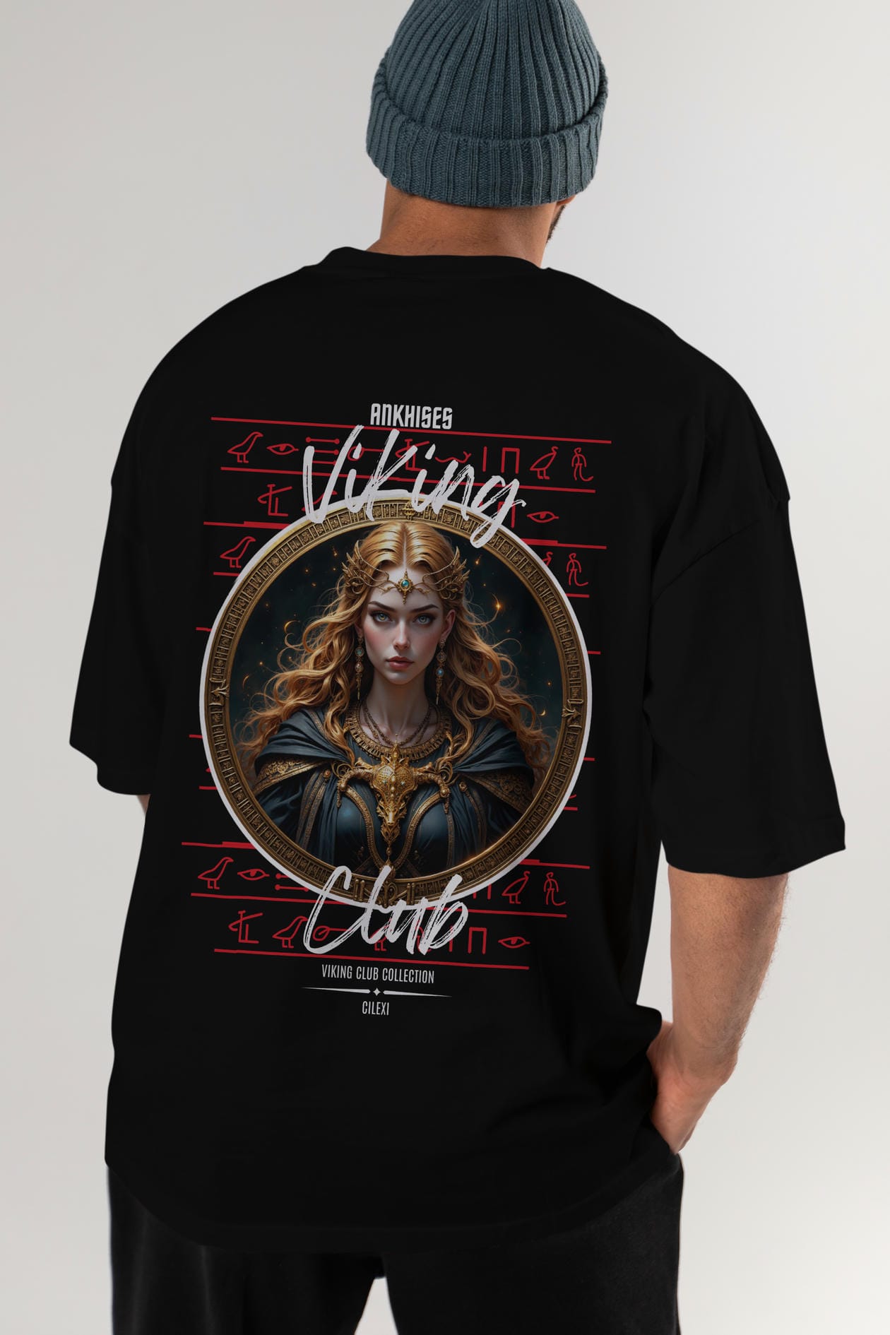 Freya Baskılı Oversize t-shirt Erkek Kadın %100 Pamuk Bisiklet Yaka tişort