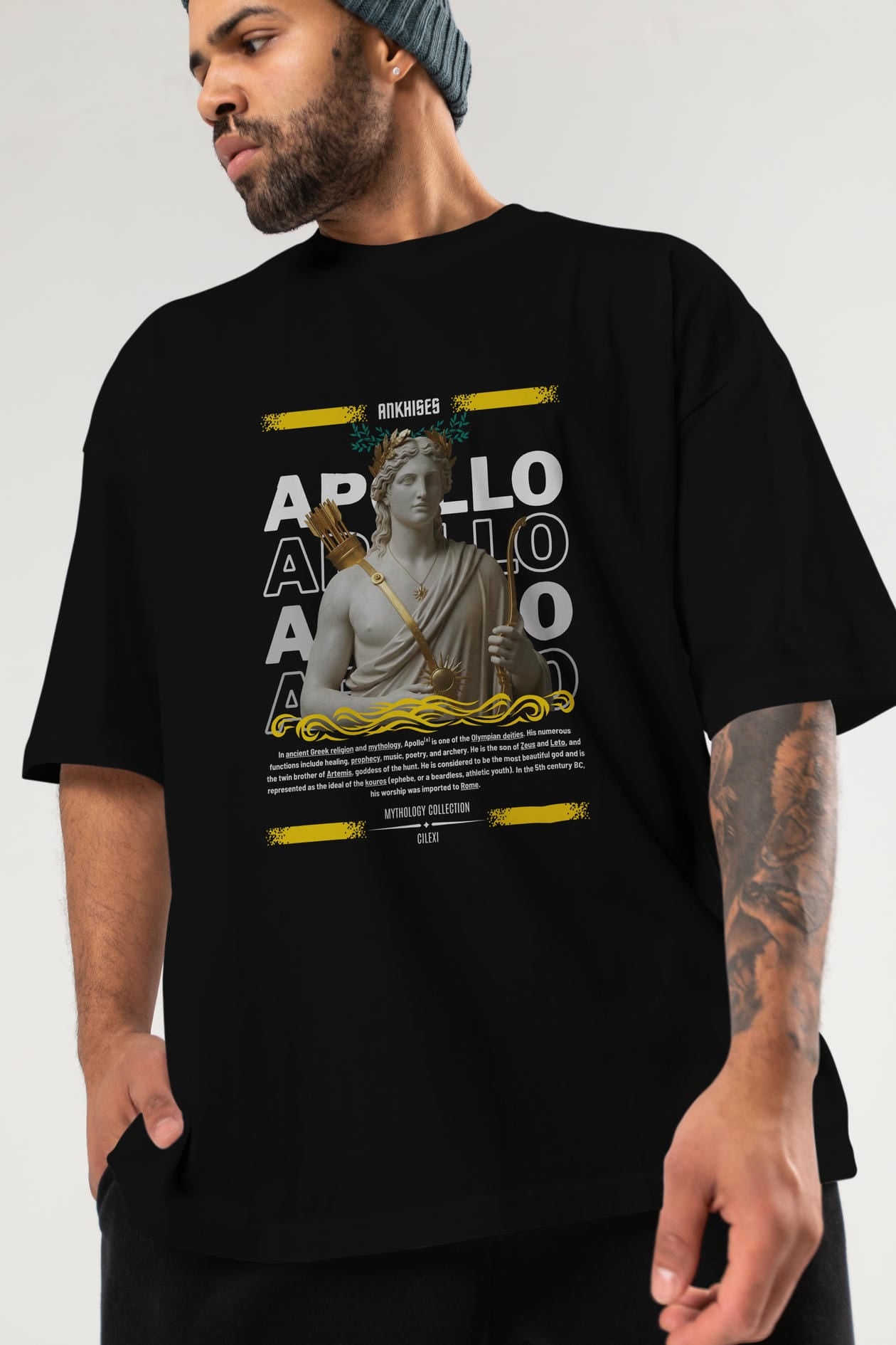 Apollo 2 ön Baskılı Oversize t-shirt Erkek Kadın %100 Pamuk Bisiklet Yaka tişort