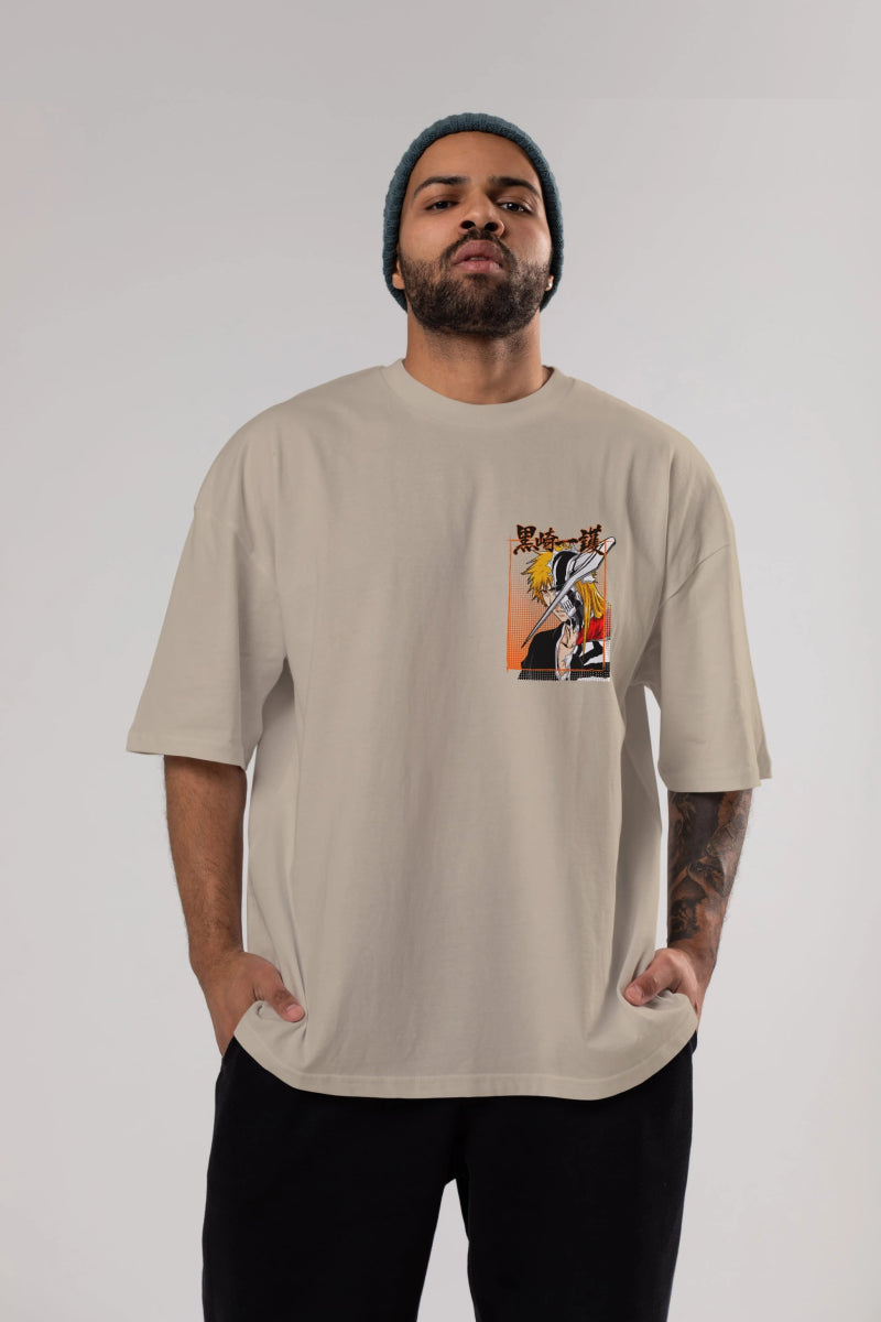thelust Ön Sol Baskılı Oversize t-shirt Erkek Kadın Unisex %100 Pamuk Bisiklet Yaka tişort - Cilexi