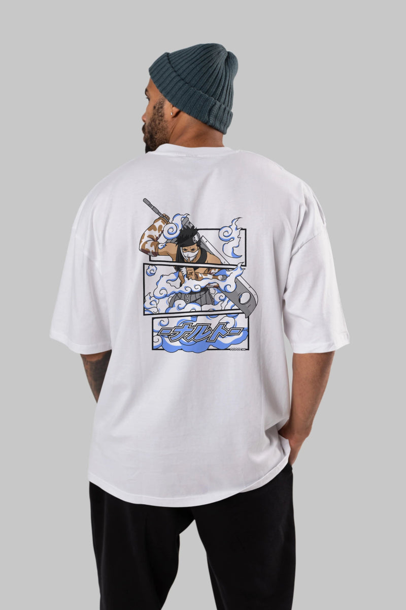 zabuza momochi Anime Arka Baskılı Oversize t-shirt Erkek Kadın Unisex - Cilexi