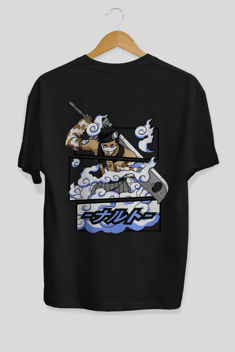 zabuza momochi Anime Arka Baskılı Oversize t-shirt Erkek Kadın Unisex - Cilexi