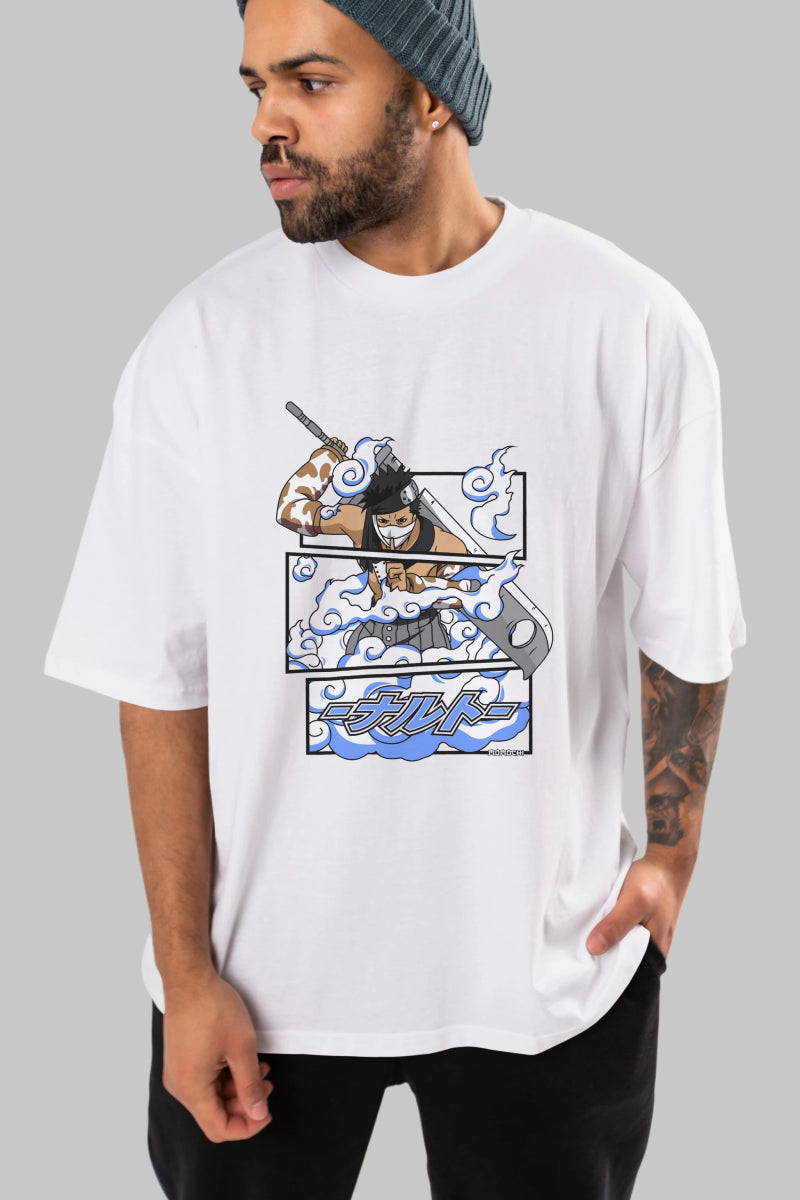 zabuza momochi Anime Ön Baskılı Oversize t-shirt %100 pamuk Erkek Kadın Unisex - Cilexi