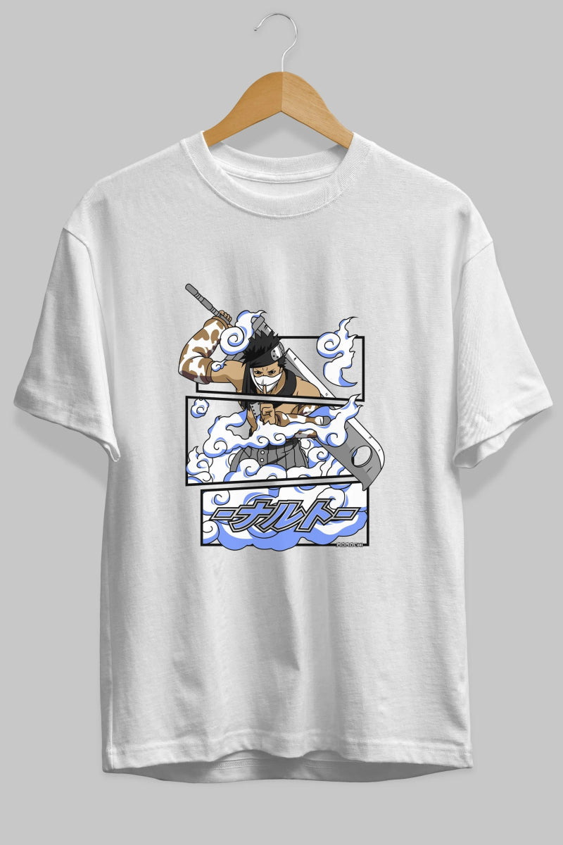 zabuza momochi Anime Ön Baskılı Oversize t-shirt %100 pamuk Erkek Kadın Unisex - Cilexi