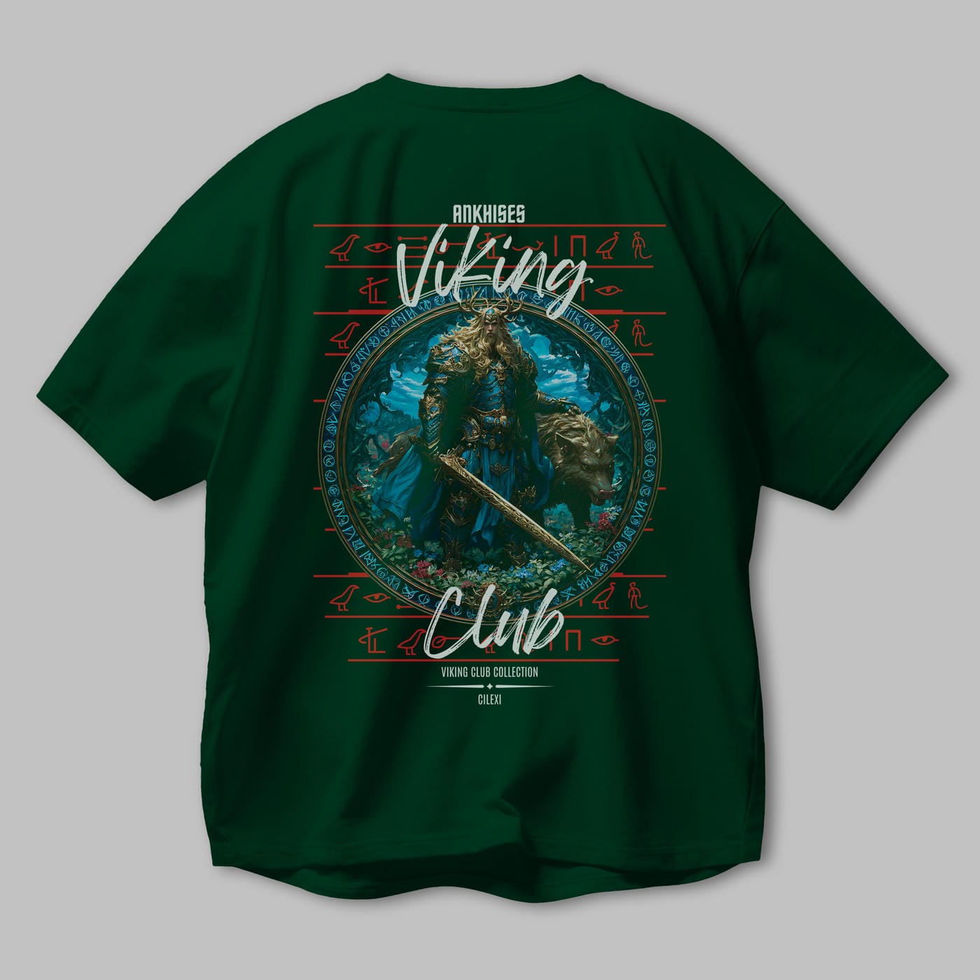 Freyr Baskılı Oversize t-shirt Erkek Kadın %100 Pamuk Bisiklet Yaka tişort