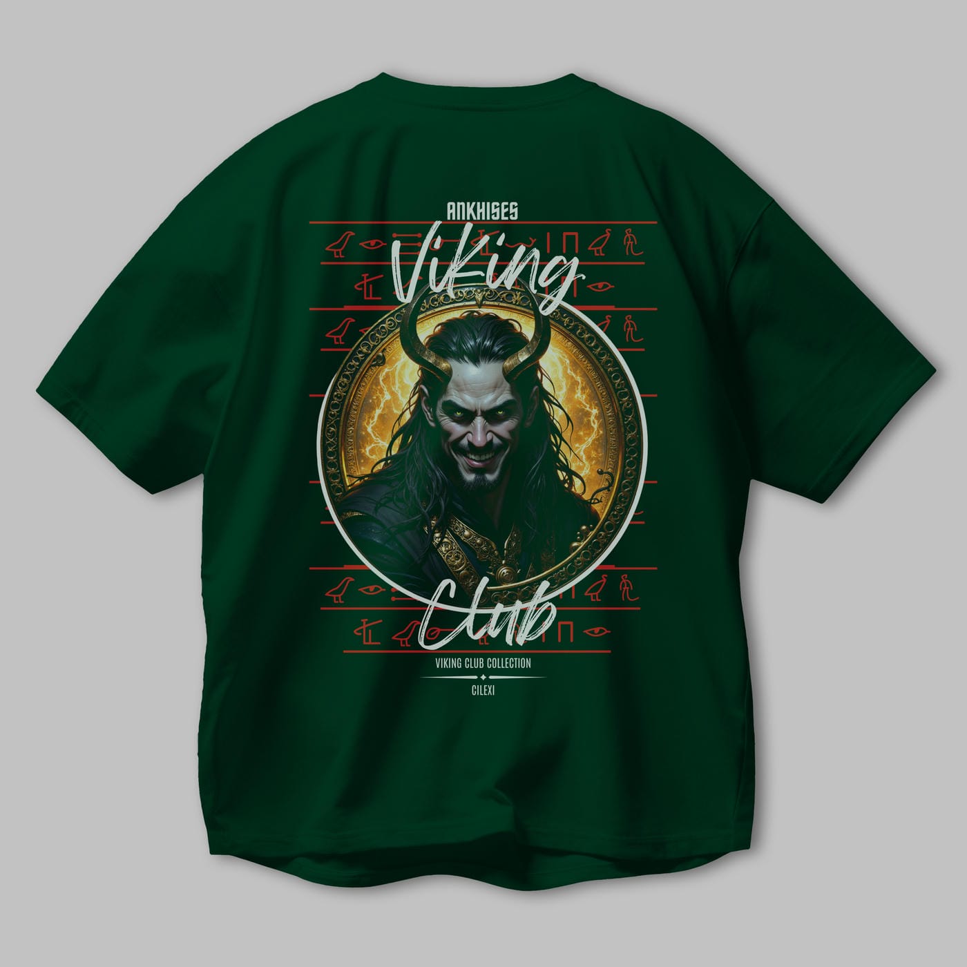 Loke 1 Baskılı Oversize t-shirt Erkek Kadın %100 Pamuk Bisiklet Yaka tişort