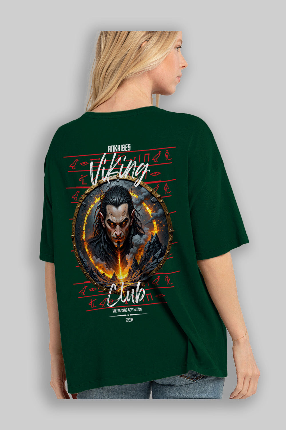 Loke 2 Arka Baskılı Oversize t-shirt Erkek Kadın %100 Pamuk Bisiklet Yaka tişort