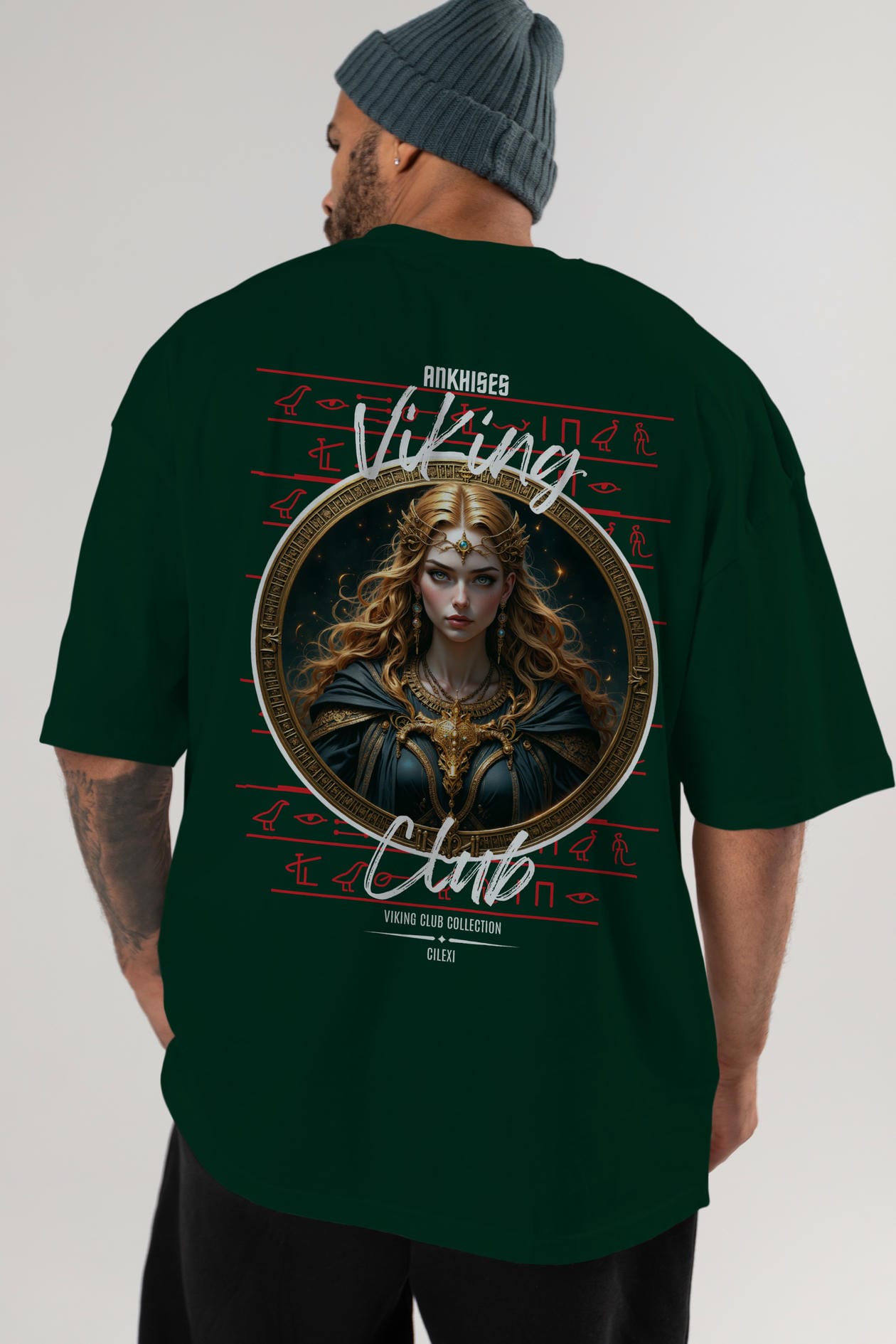 Freya Baskılı Oversize t-shirt Erkek Kadın %100 Pamuk Bisiklet Yaka tişort
