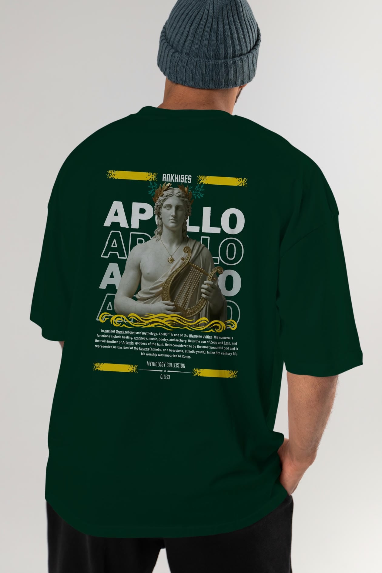 Apollo 1 Arka Baskılı Oversize t-shirt Erkek Kadın %100 Pamuk Bisiklet Yaka tişort