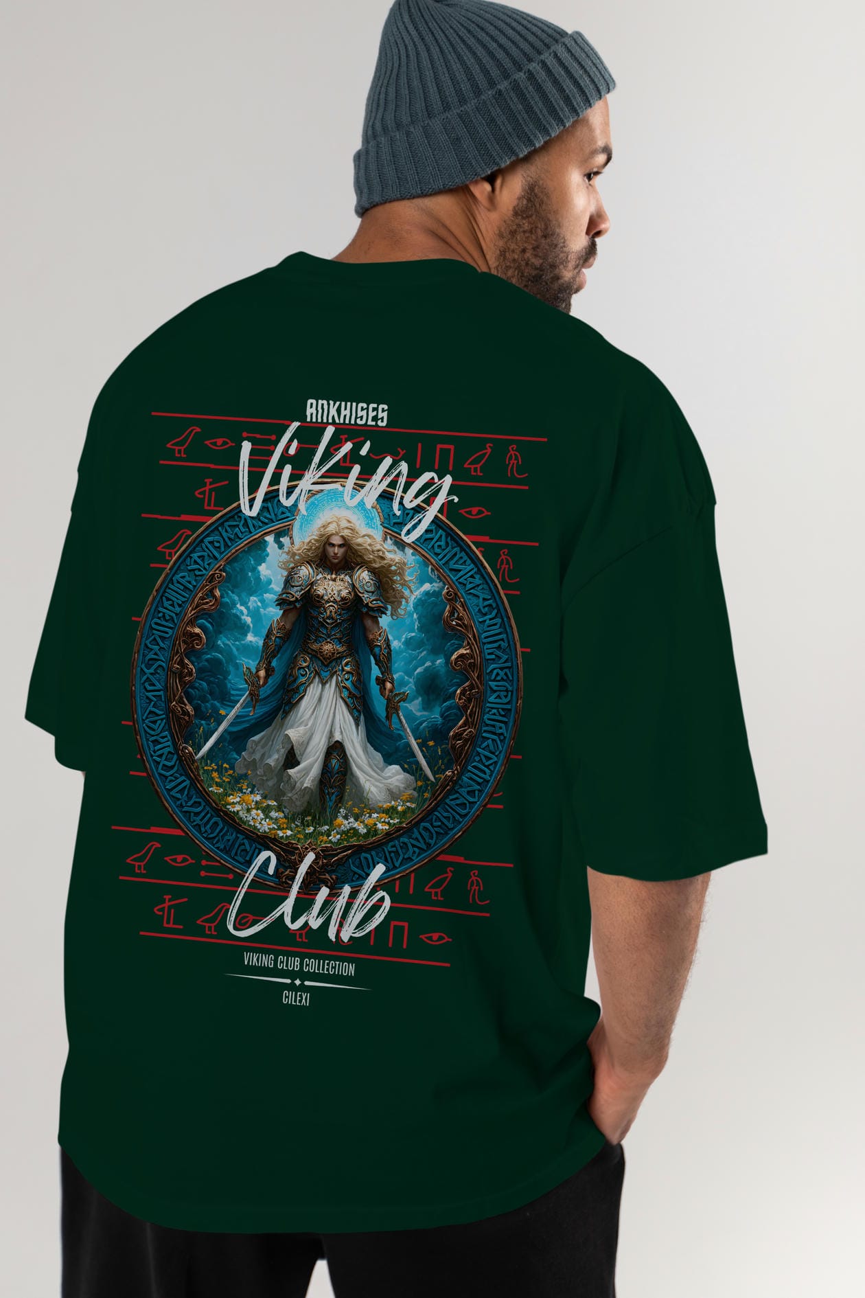 Baldur Baskılı Oversize t-shirt Erkek Kadın %100 Pamuk Bisiklet Yaka tişort