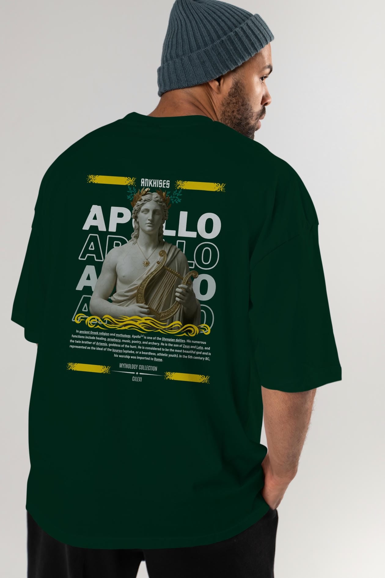 Apollo 1 Arka Baskılı Oversize t-shirt Erkek Kadın %100 Pamuk Bisiklet Yaka tişort