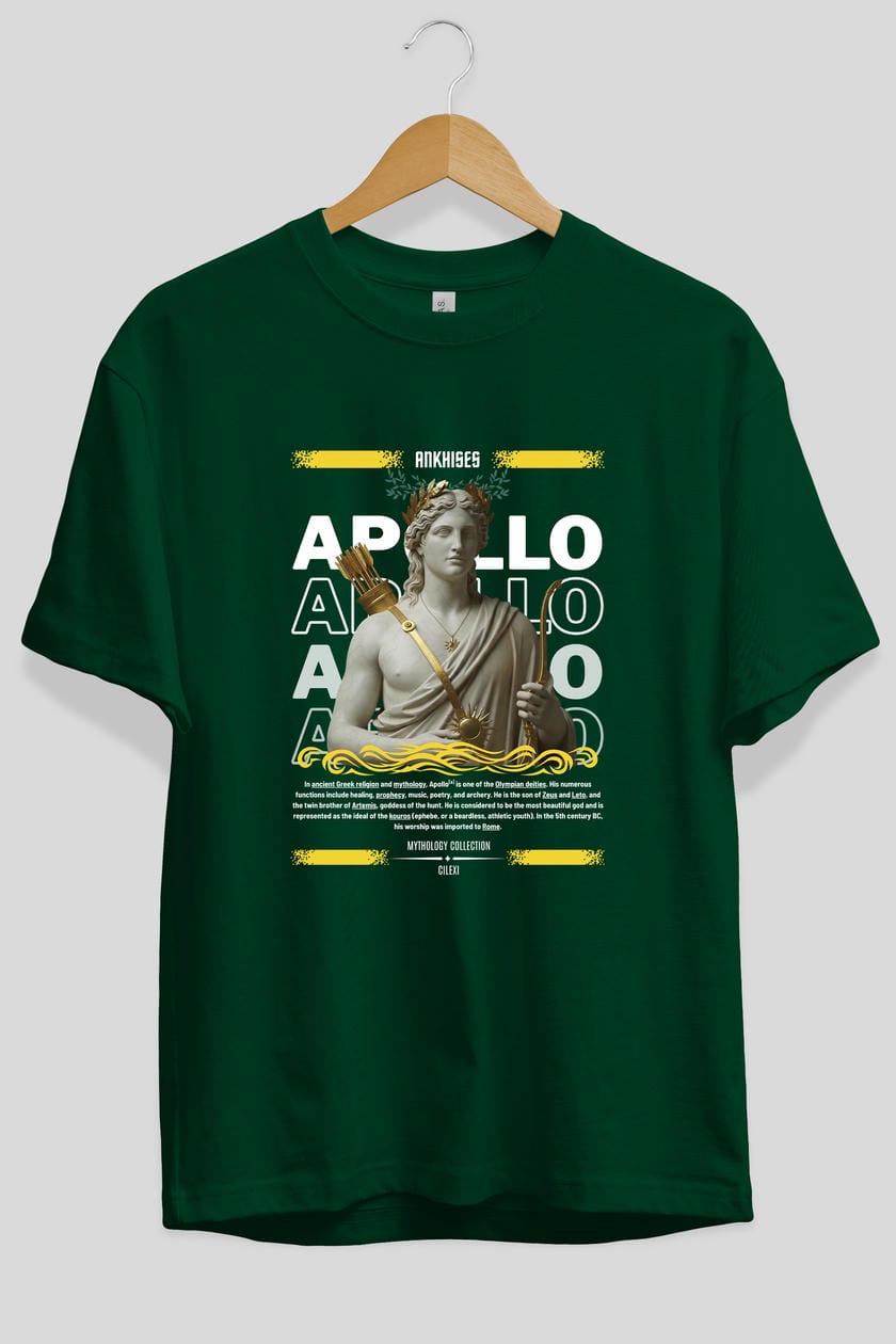 Apollo 2 ön Baskılı Oversize t-shirt Erkek Kadın %100 Pamuk Bisiklet Yaka tişort